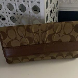 Brown coach wallet